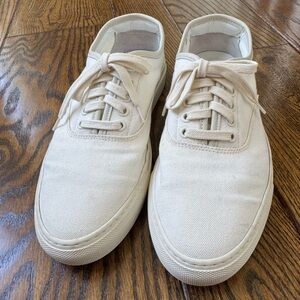 KOIO Men's Portofino Canvas Sneakers in Off-White